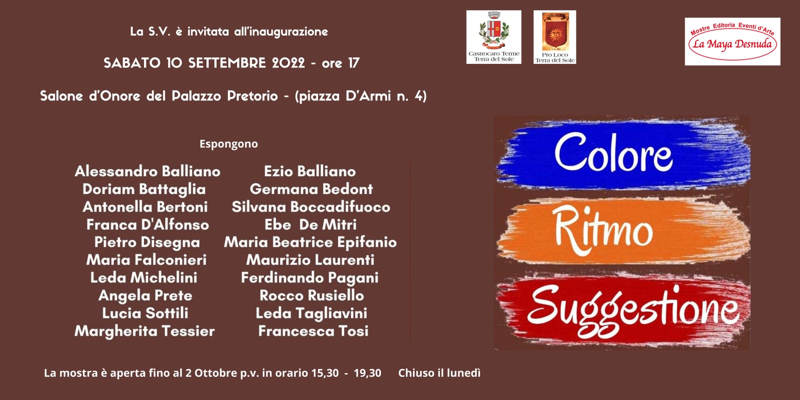 Locandina Colore, ritmo, suggestione