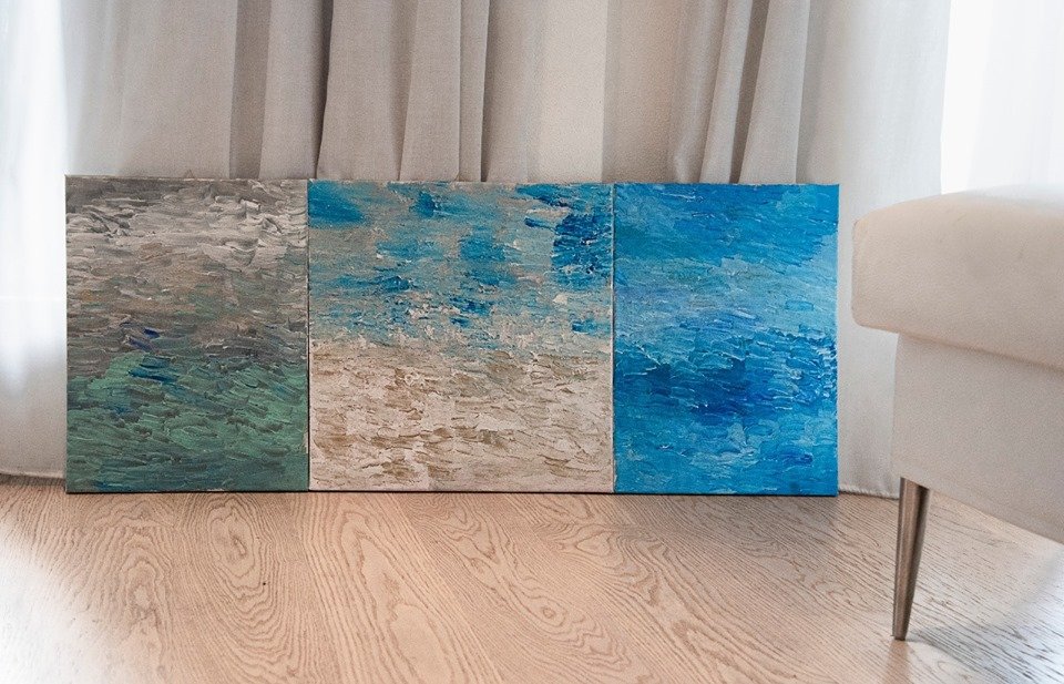 Trittico - Mare verde acqua